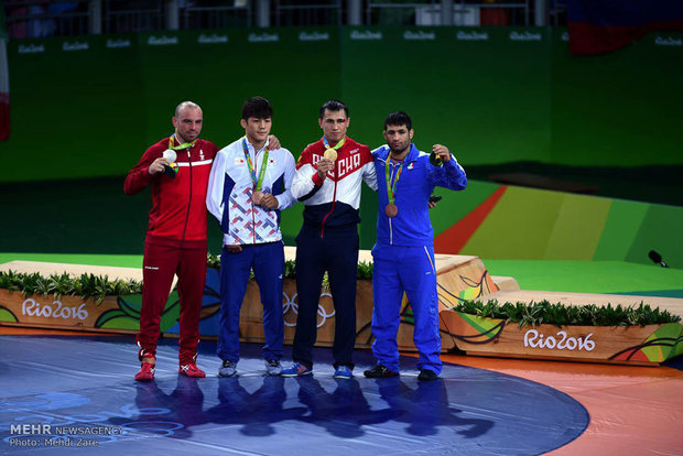 مدال برنز سعید عبدولی در مسابقات کشتی فرنگی المپیک  2016 ریو 