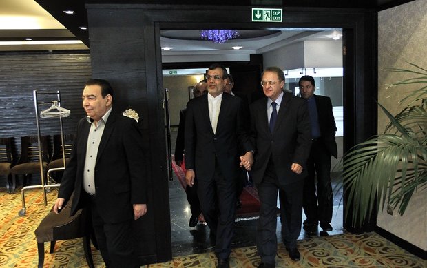 Jaberi Ansari meets Russian president’s envoy in Tehran