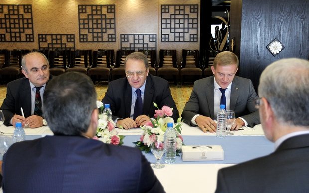 Jaberi Ansari meets Russian president’s envoy in Tehran