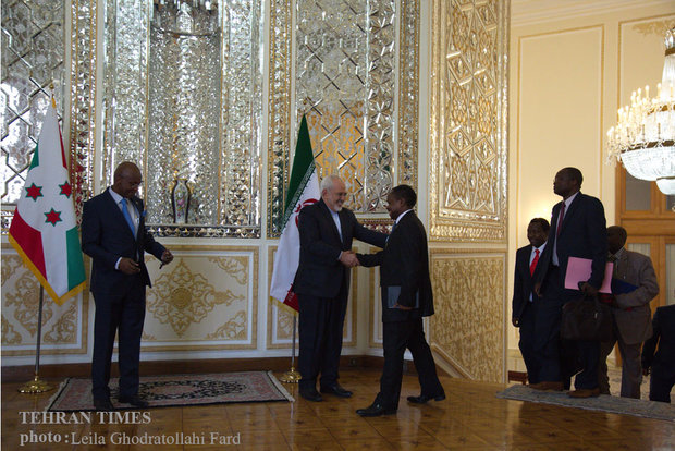 Zarif meets Burundi counterpart