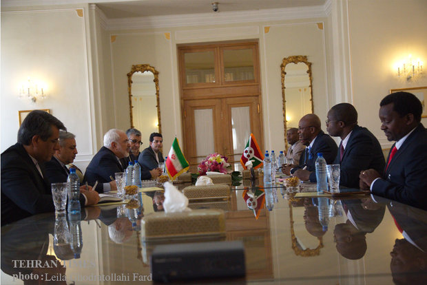 Zarif meets Burundi counterpart