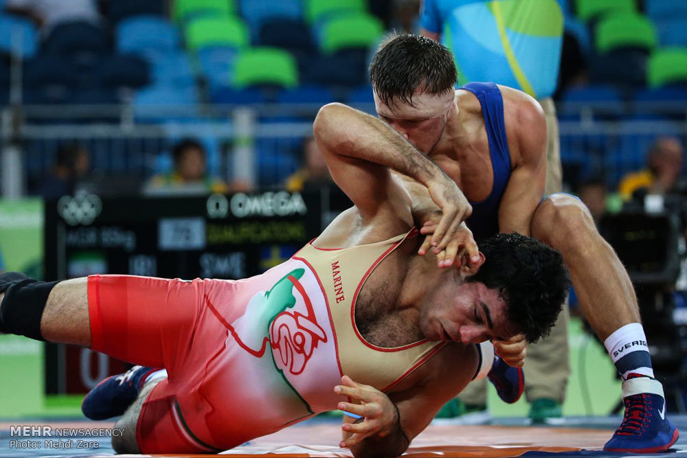 Mehr News Agency GrecoRoman wrestlers at Rio 2016