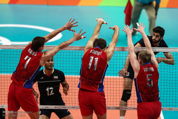 Russia beats Iran 3-0 in pool B of Rio 2016