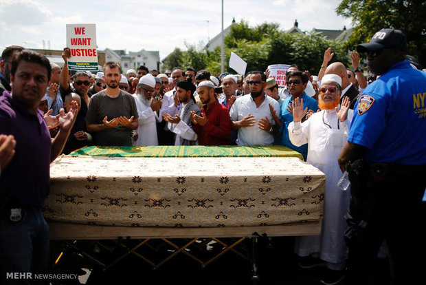 تشییع جنازه امام جماعت مسجد نیویورک