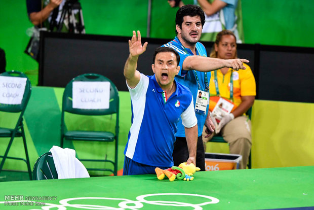 رسول خادم و علی‌اکبر دودانگه در مسابقات کشتی آزاد المپیک ریو 2016