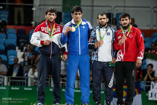 حسن یزدانی در مسابقات کشتی آزاد المپیک ریو 2016