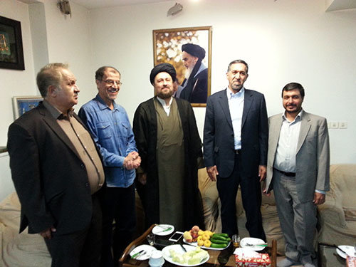 دیدار حجت الاسلام سیدحسن خمینی با رئیس فدراسیون جانبازان