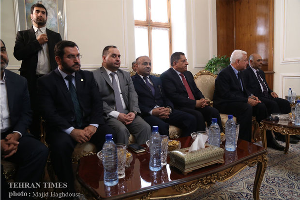 Zarif meets Iraqi Parliament Speaker 