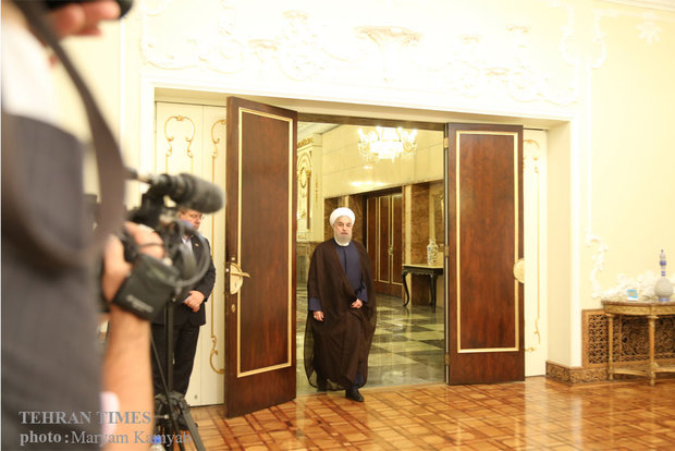 President Rouhani meets al-Jabouri