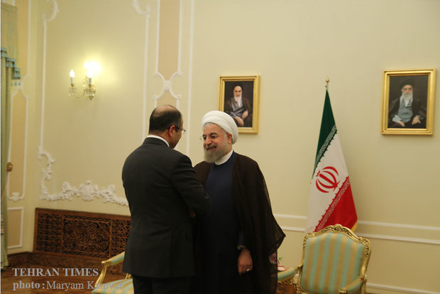 President Rouhani meets al-Jabouri