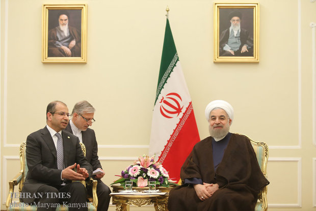 President Rouhani meets al-Jabouri