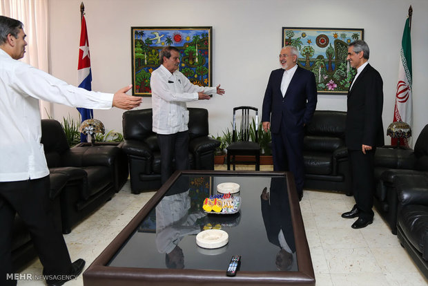 ورود محمد جواد ظریف وزیر امور خارجه به هاوانا