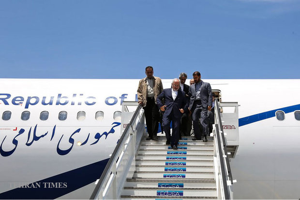 Zarif arrives in Baghdad ahead of Pres. Rouhani's visit 