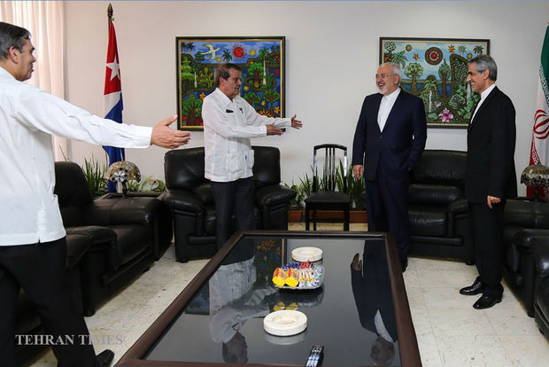 Zarif arrives in Cuba