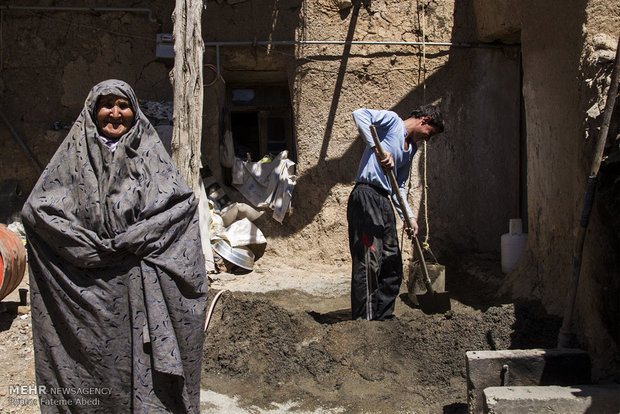 اردوی جهادی بسیج سازندگی در روستای چلسبان شهرستان زرندیه