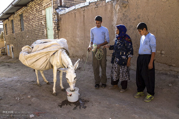 اردوی جهادی بسیج سازندگی در روستای چلسبان شهرستان زرندیه