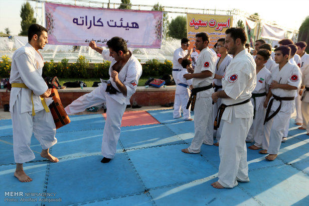 المهرجان الثقافي الرياضي في مدينة ري الايرانية