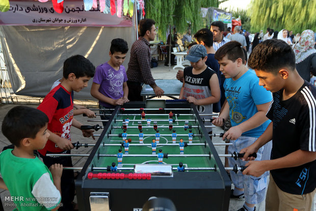 المهرجان الثقافي الرياضي في مدينة ري الايرانية