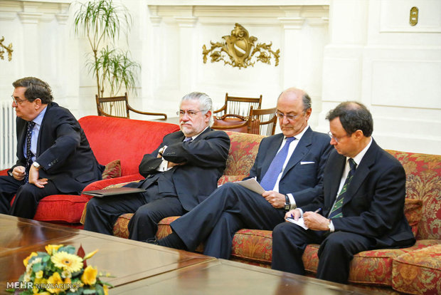 دیدار محمد جواد ظریف وزیر امور خارجه با  رئیس پارلمان شیلی