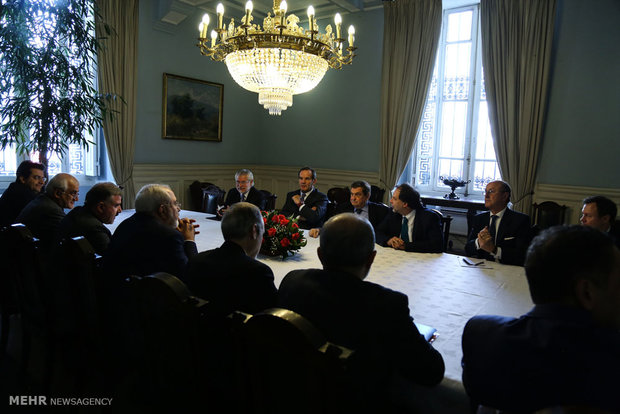 دیدار محمد جواد ظریف وزیر امور خارجه با  رئیس پارلمان شیلی