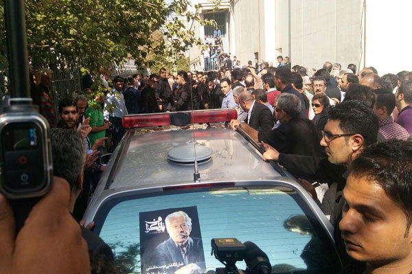 Funeral ceremony of Davoud Rashidi