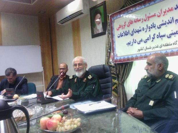 تندیس شهدای اطلاعات منطقه شمال در ساری نصب می شود سردار شالیکار