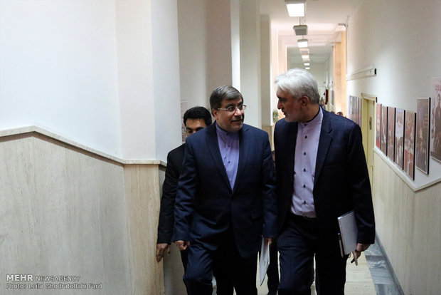 علی جنتی و مرتضی موسویان در اختتامیه اولین جشنواره دائمی تولید محتوایی دیجیتال ایران