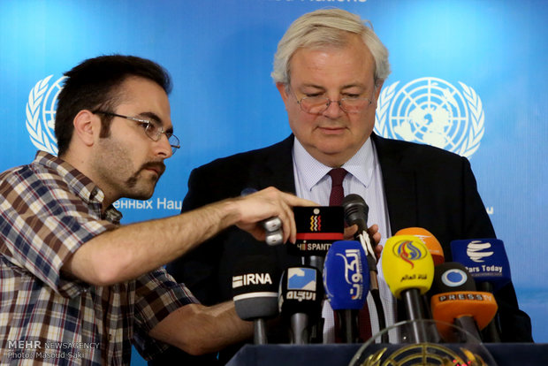 UN under Secretary's presser in Tehran