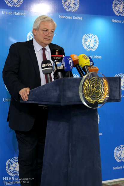 UN under Secretary's presser in Tehran