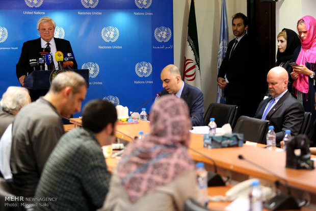 UN under Secretary's presser in Tehran