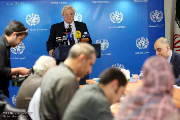 UN under Secretary's presser in Tehran