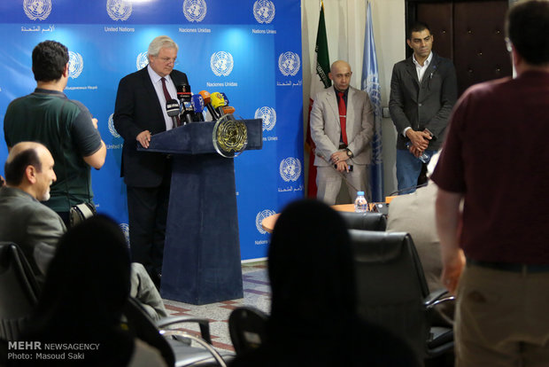 UN under Secretary's presser in Tehran