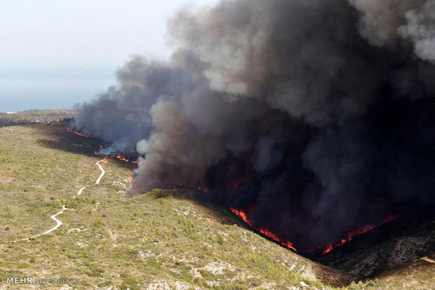 آتش سوزی در اسپانیا‎