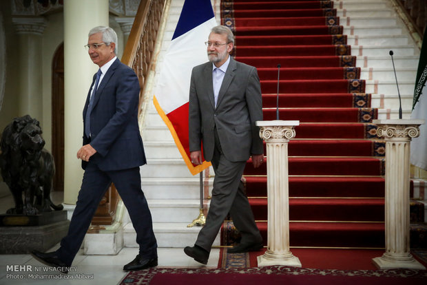 Larijani, French counterpart hold presser