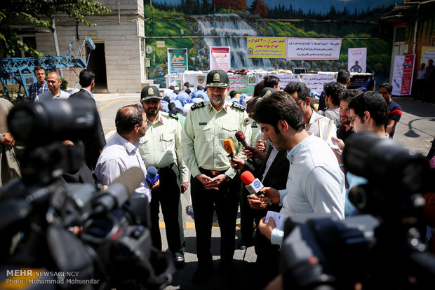 سردار ساجدی نیا در اجرای طرح برخورد با توزیع کنندگان مواد مخدر در پایتخت