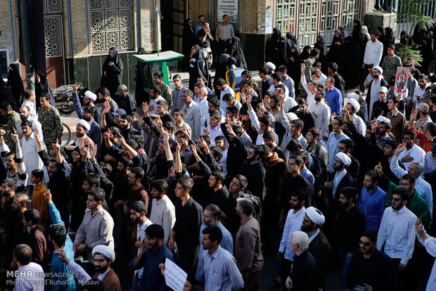 تشییع 5 شهید مدافع حرم حضرت زینب سلان الله علیها