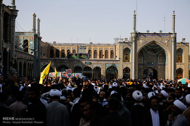 تشییع 5 شهید مدافع حرم حضرت زینب سلان الله علیها