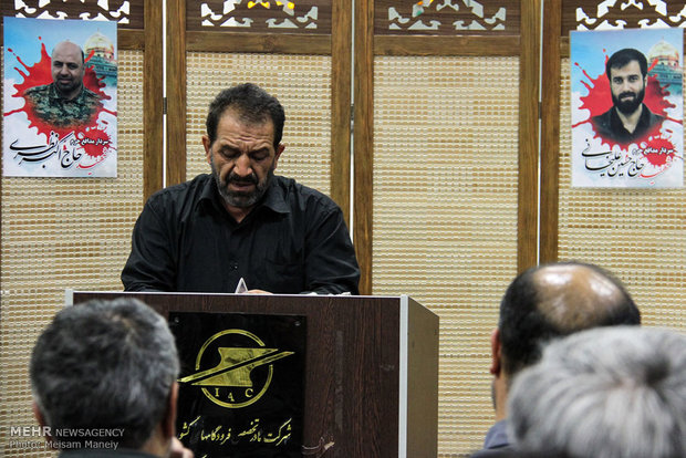 تشییع پیکرهای دو شهید مدافع حرم در کرمانشاه 