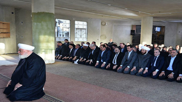 بشار اسد نے دمشق میں نماز عید الاضحی ادا کی