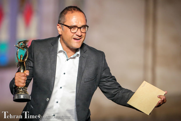 Actor Rambod Javan attends the Iran Cinema Celebration in Tehran’s Mashq Square on September 12, 2016.