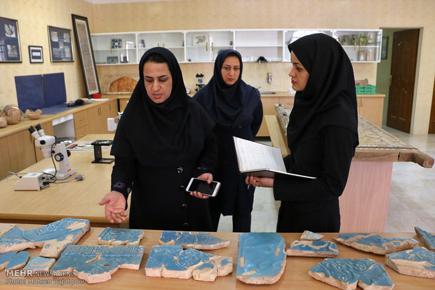 Restoration workshop in Kerman