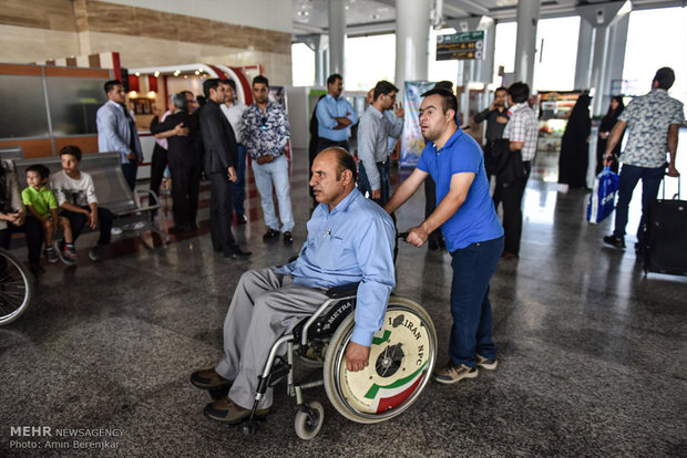 Iran's golden lady returned home