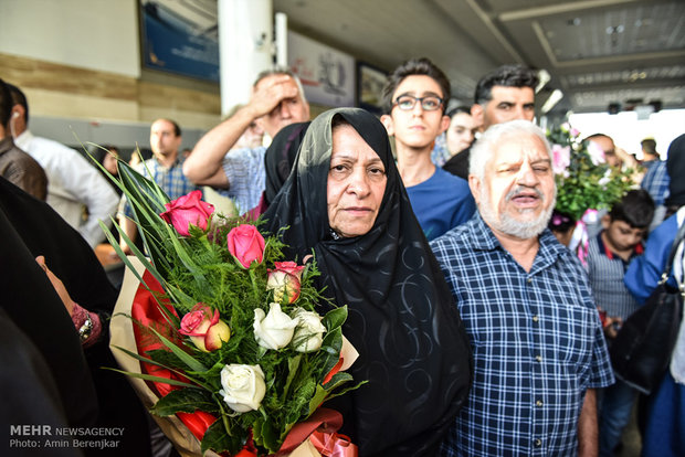 Iran's golden lady returned home