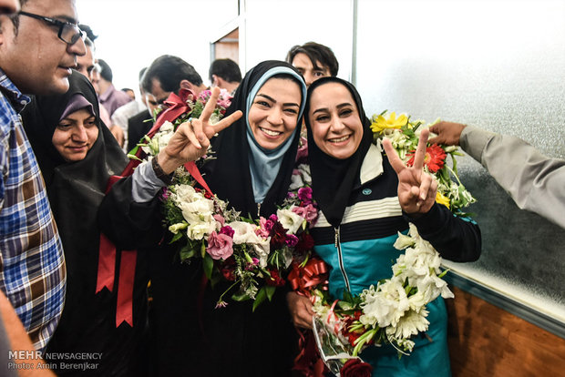 Iran's golden lady returned home