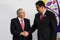 انتقاد «مادورو» و «کاسترو» از دخالت واشنگتن در امور آمریکای لاتین