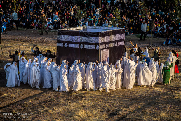 عرض تمثيلي لواقعة الغدير في مدينة قزوين