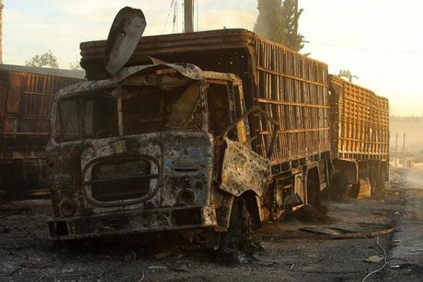 September attack on UN aid convoy in Syria well-prepared hoax 