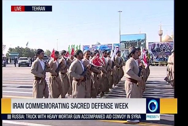 VIDEO: Various ethnicities in Iran march in massive military parade 