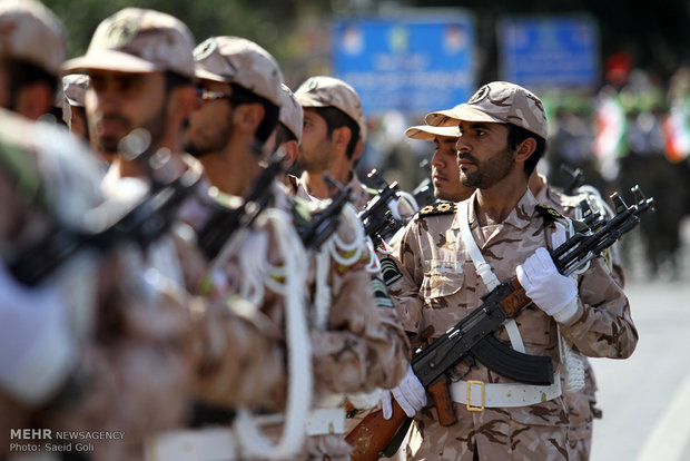 Military parade held in Mashhad