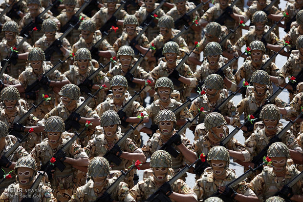 Military parade held in Mashhad